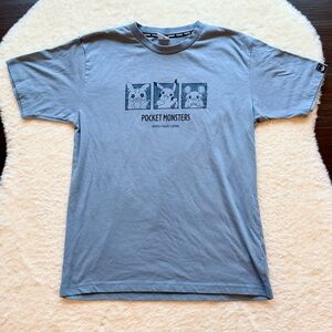 Pokemon Japan Exclusive Electric Type Pokemon Blue T-Shirt